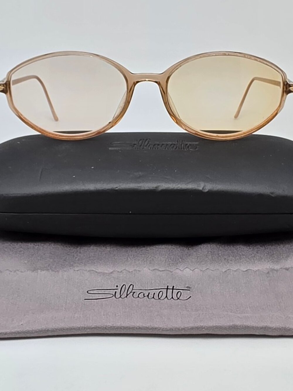Silhouette SPX M 1875 /20 6057 Khaki Eyeglasses Frame w/ Case Austria 53-16-135